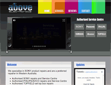 Tablet Screenshot of above.net.au